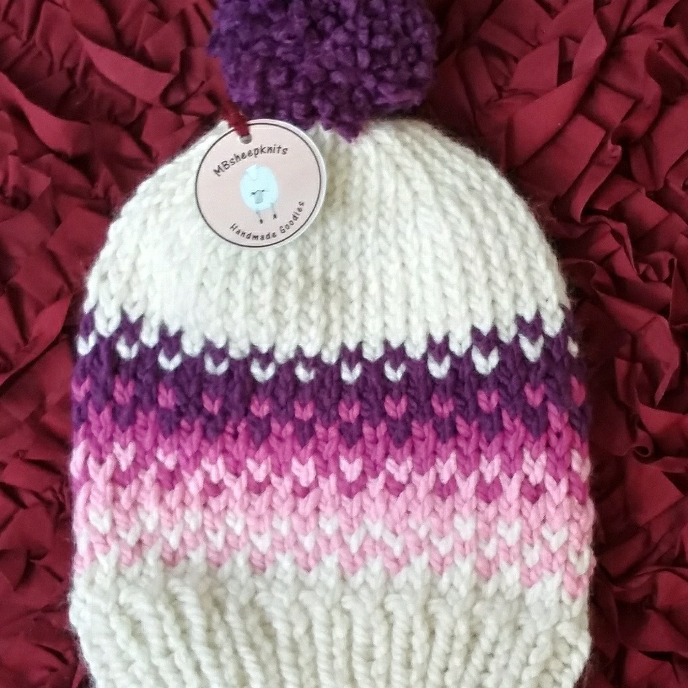 Handmade knitted winter beanies